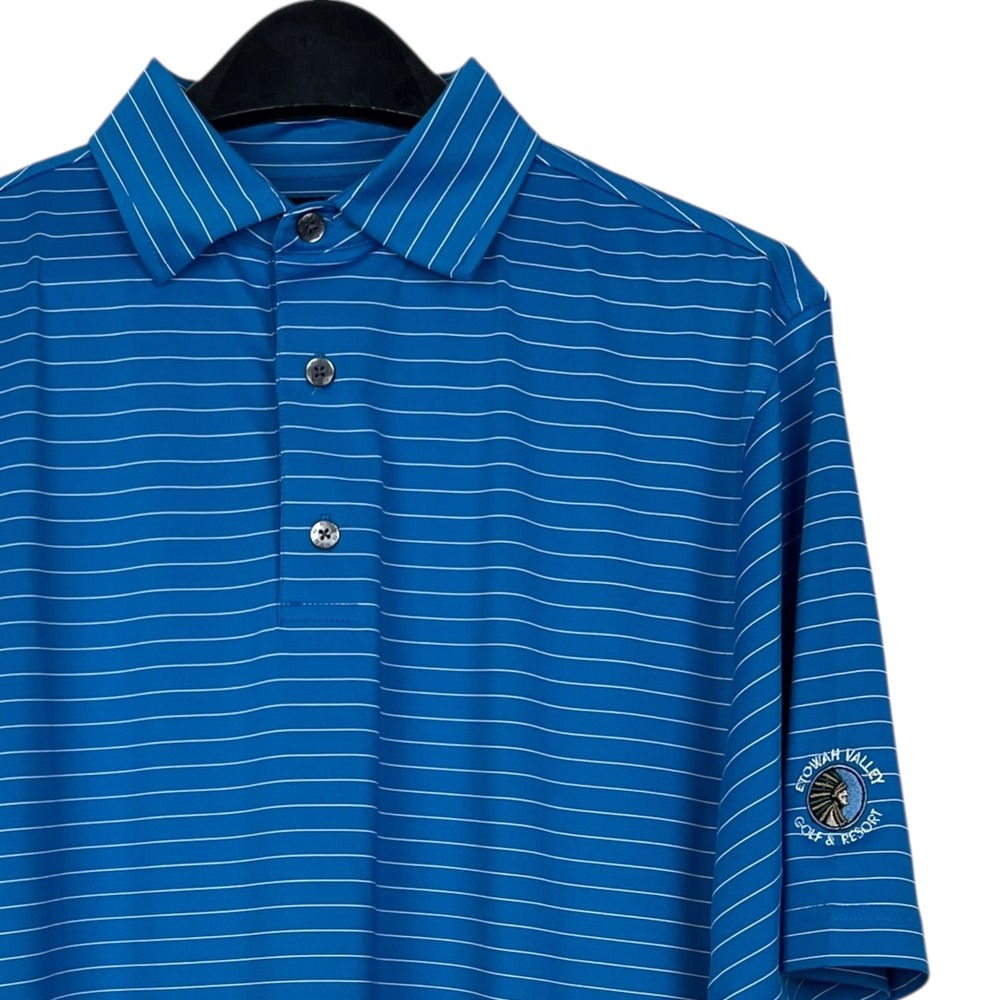 FootJoy Performance Golf Polo Mens S‎ Stretch Quick Dry Etowah Valley Blue